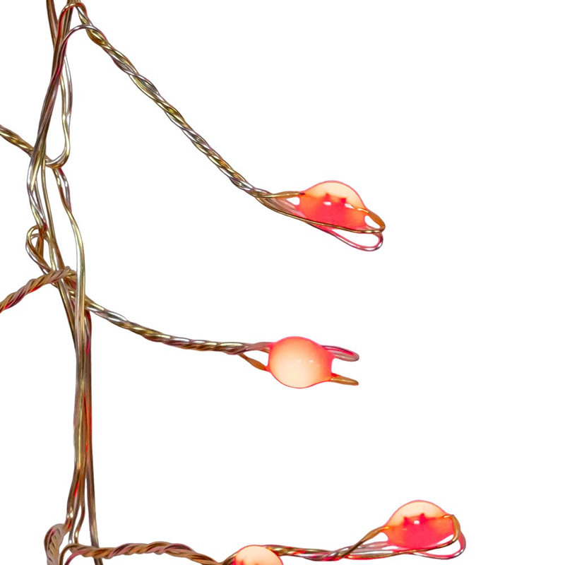 This 8' 240-Light Micro Fairy RGB LED Silver Wire Cluster Garland from Kurt Adler