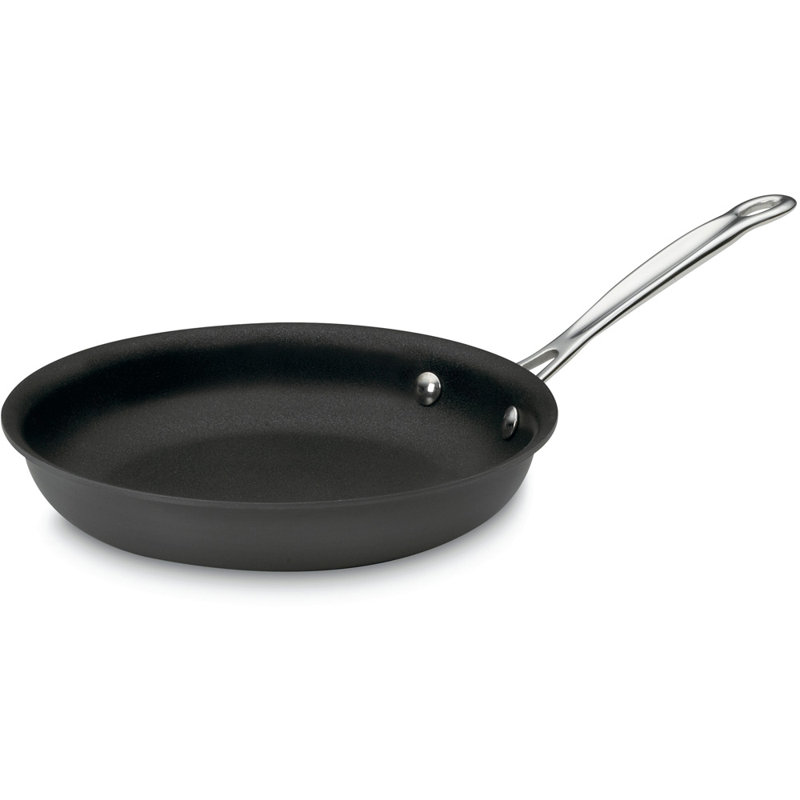 8-Inch Black Aluminum Non-Stick Skillet with Lid