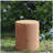 Evie Outdoor Patio Round MGO Side Table, Brown