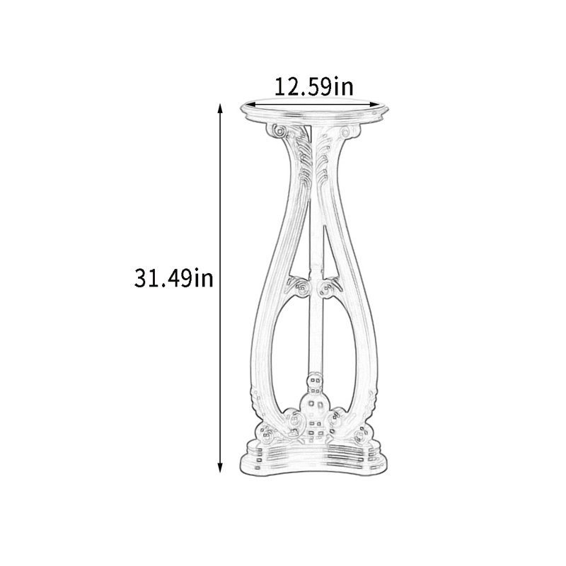 Panneau en bois massif massif vert, Blanc, 31.49" H x 12.59" D