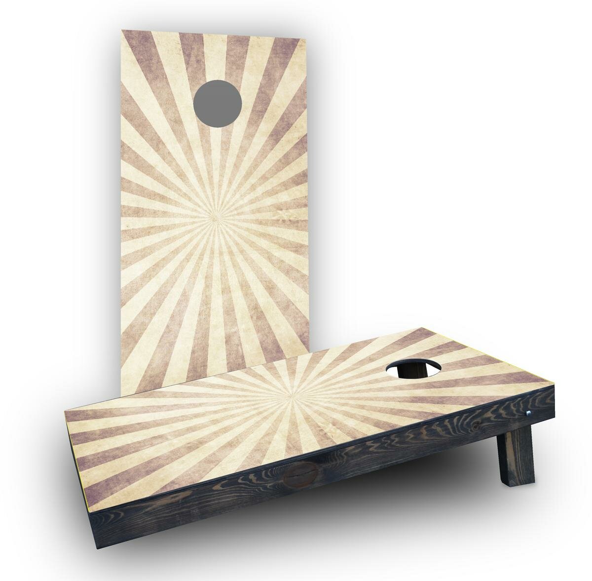 WestGeorgiaCornhole 2' x 4' Tri Stripes Solid Wood Cornhole Board & Reviews