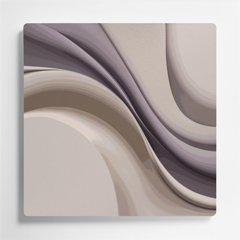 Minimalisme 84, art mural gris en métal, H 32 po x l 32 po