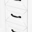 Base de meuble-lavabo blanc de 36 po. Rangement à tiroirs pour la salle de bain. Bois d'hévéa massif. Luminaire moderne. Autoportant. Base d'armoire requise. Avec tiroirs. Ornement autoportant-154494374