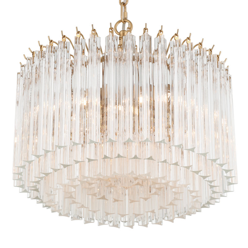 Lustre 5 lumières Molly, Doré