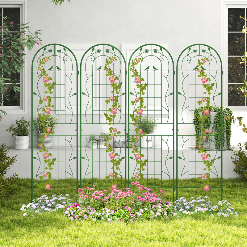 180cm W Metal Arched Trellis