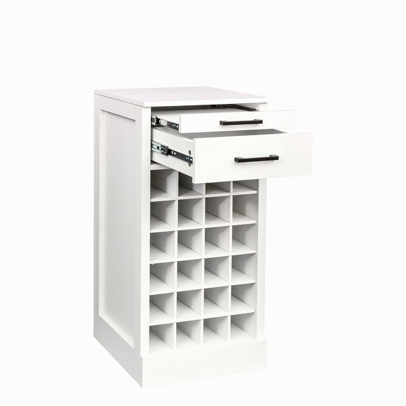 Buffet brun modulaire 24 pièces, Blanc