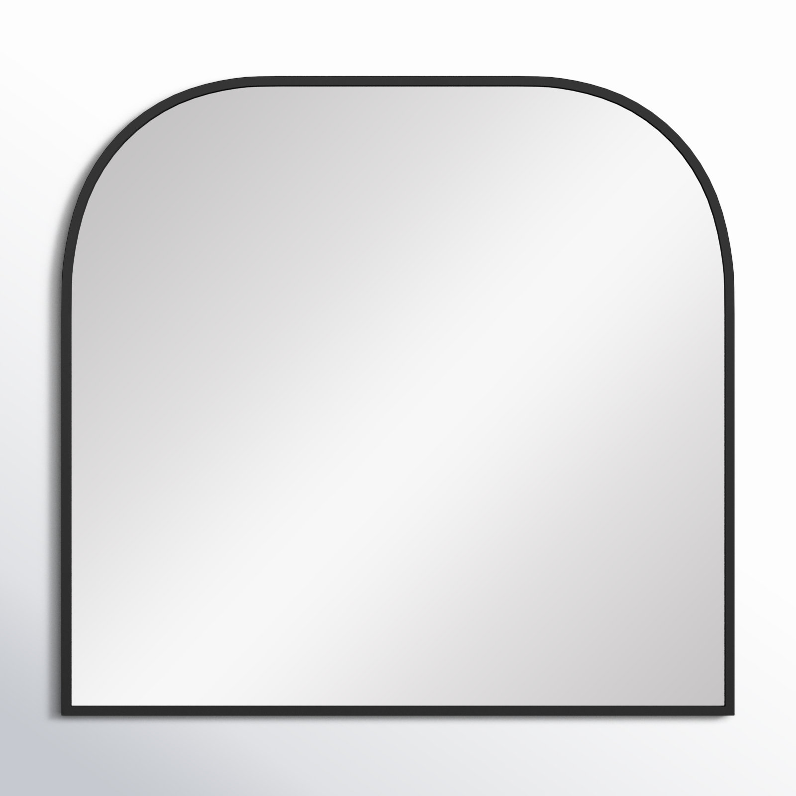 Sabine Metal Wide Arch Wall Mirror, Black, 38" x 40"