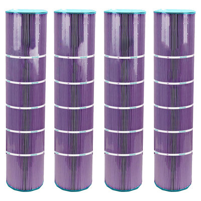Hurricane Filters HF747204P Purple Spa Cartridge Replacement 4 Pack