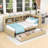 Chrystin Twin Size Daybed with Storage Drawers, Charging Station, and Shelves-1306631508