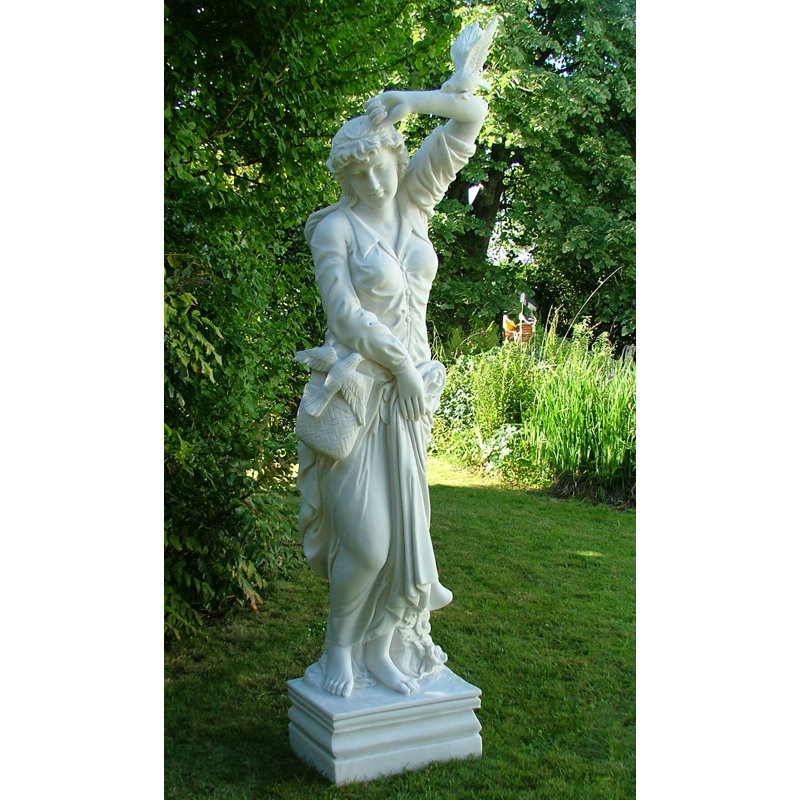 Weather Resistant UV Resistant Plastic Garden Statue, 84cm H x 20.5cm W x 17cm D