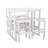 Arbnora Rectangular 4 - Person 54" Long Bar Height Dining Set-2057308285