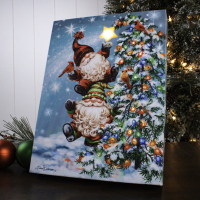 Toile Holly Jolly Gnomes