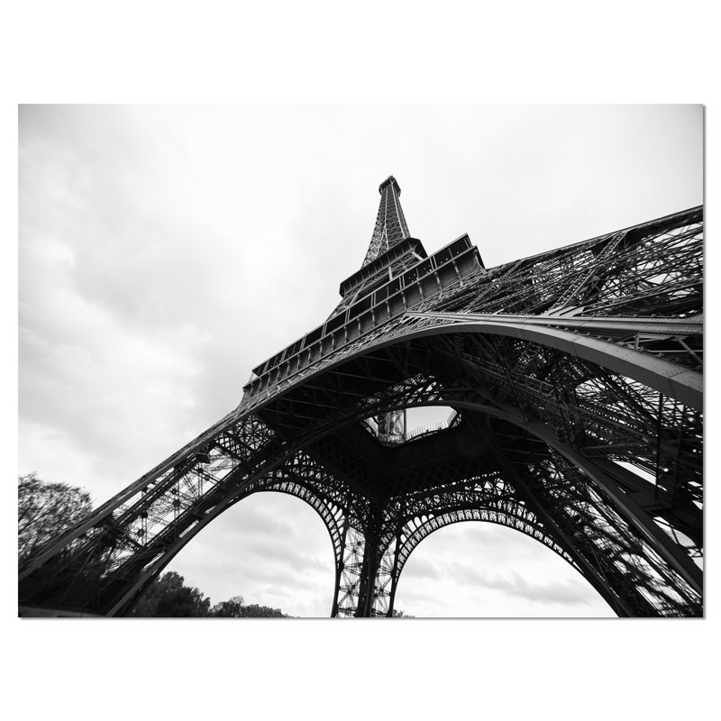 « the paris », reproduction de photo sur toile tendue, reproduction de photo sur toile tendue en noir et blanc cityscape