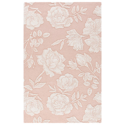 Glamour Hand Tufted Wool; Viscose; Cotton Floral Indoor Rug