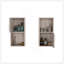 Armoire à pharmacie murale avec rangement ouvert et fermé 2 pièces Oba-1748469145