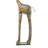 Wynn Metal Tall Giraffe Sculpture with Embossed Scrollwork
