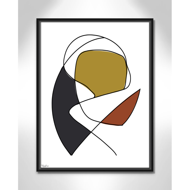 Abstract Tribeca 3, Black, 25.5" H x 19.5" W x 2" D