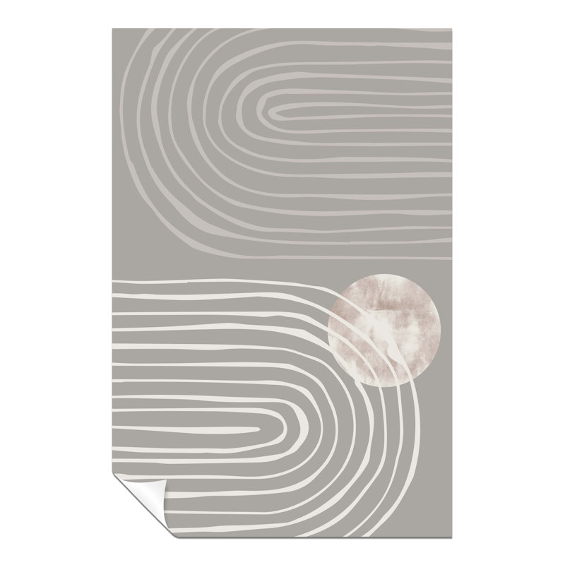 Grey Arch Line - No Frame Print, 76cm H x 51cm W x 1cm D
