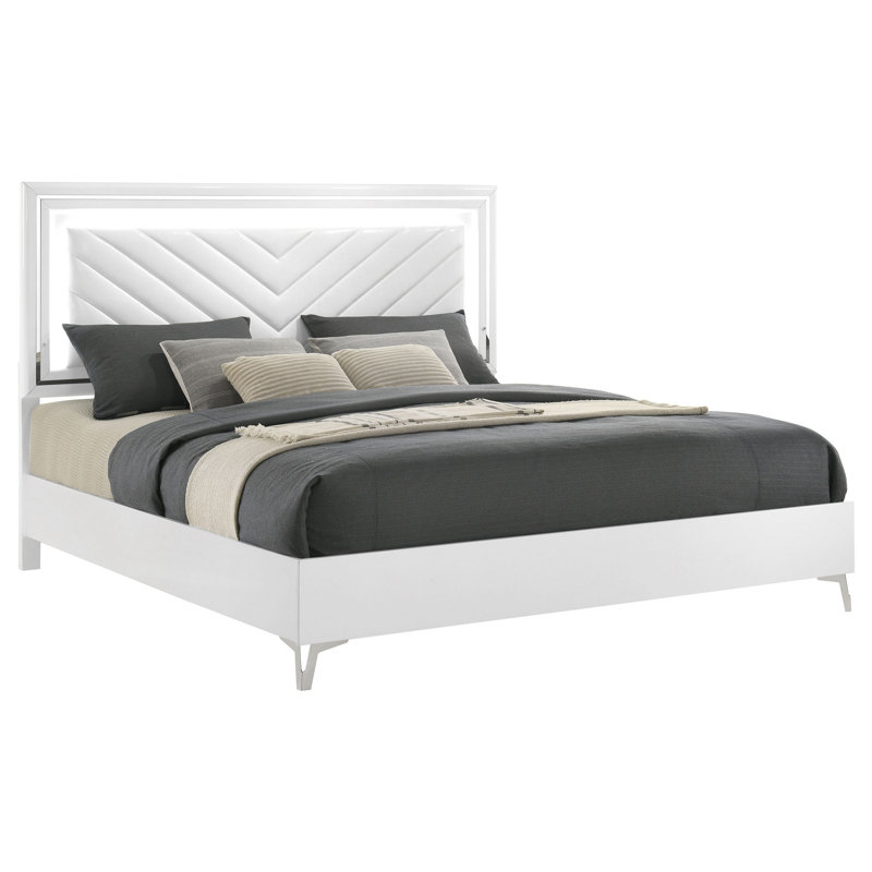 Ivana Upholstered Vegan Leather Bed, King