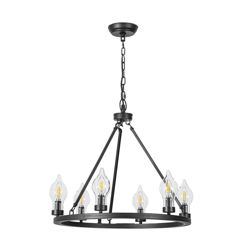 Luminaire suspendu d'extérieur 24 pouces 6 lumières imperméable
