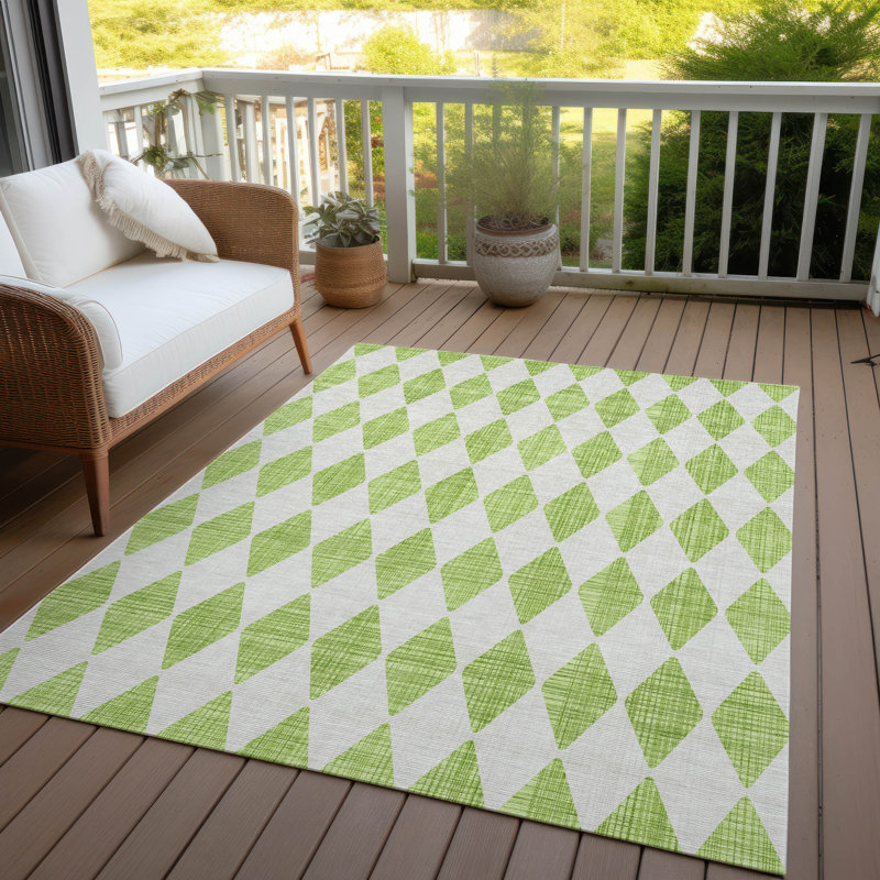 Tapis intérieur / extérieur Fayme, Rectangle de 10 pi x 14 pi
