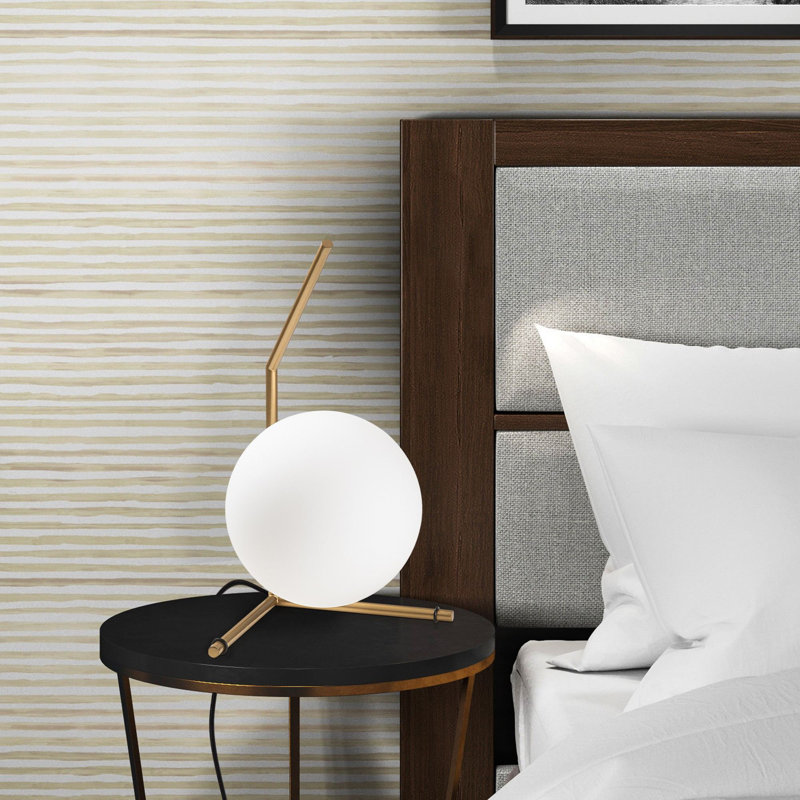 Elegant Gold Table Lamp with Metal Body, 9.1 x 11.0 x 16.5 inches | 7.9 in Diameter Shade | 6.6 ft Cable with On/Off Switch | Modern Novelty Design, IP20 | Perfect for Home & Office Decor, Bulb Not Included