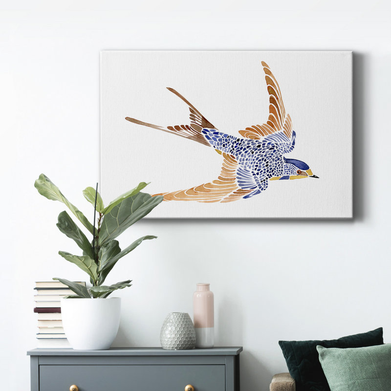 Impression sur toile tendue «Jewellé Barn Swallow I», H 60 po x l 40 po x P 1 po