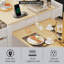 Îlot de cuisine 82,7 pouces avec table de salle à manger extensible pour 4 à 6 personnes
