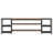 78.7" Extra Long TV Stand For 85+ Inch Tvs, Modern Farmhouse Entertainment Center With 3-Tier Storage Ventilated Shelves & Steel Mesh Back, Brown & Black