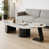Blanc / gris clair