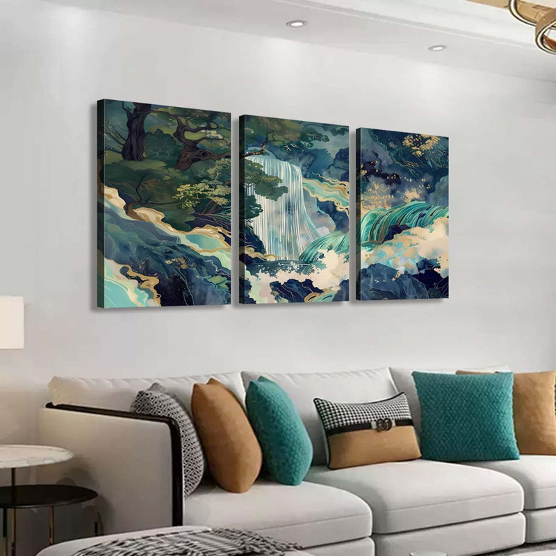 3 Piece Wrapped Canvas Print, 40 cm H x 30 cm W