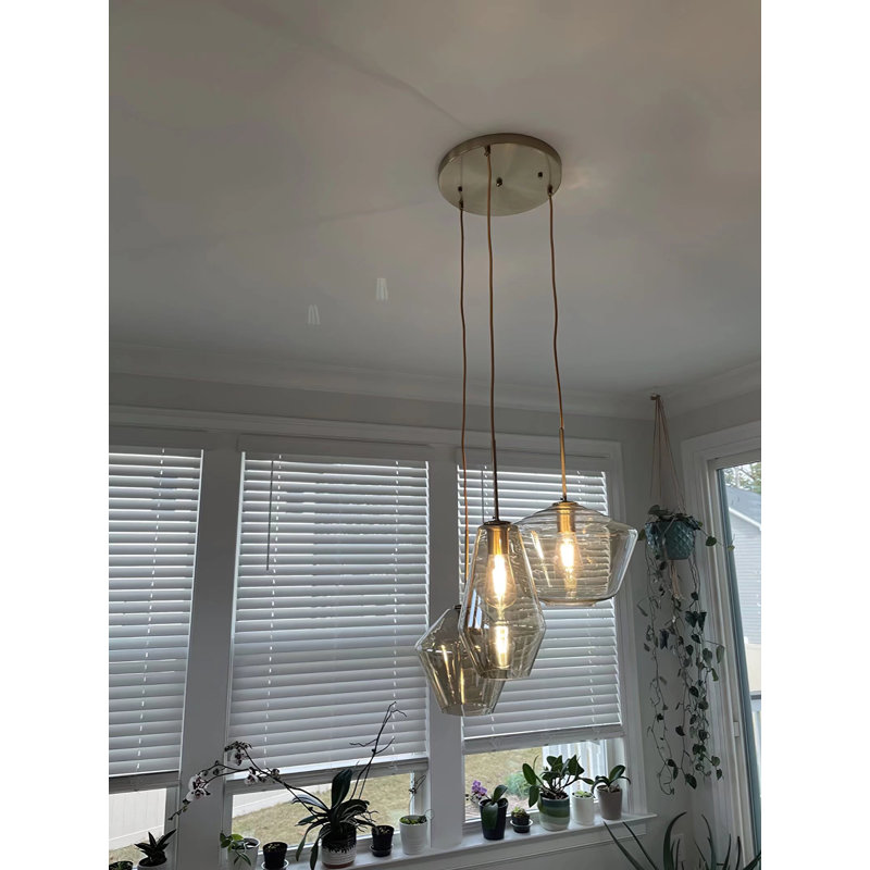 Luminaire suspendu géométrique à 3 lumières Jazzman