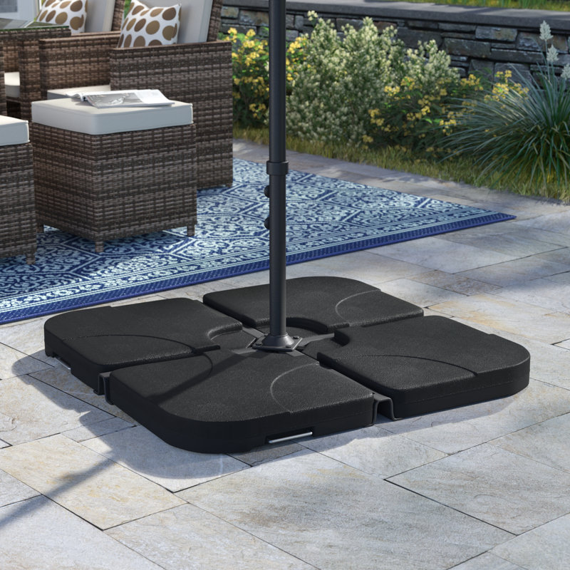 50 lb patio umbrella stand Roixeeds 50LBS Round Base Water Filled with Steel Umbrella Holder, Heavy Duty Fillable Umbrella Base for Outdoor, Patio, Lawn, Garden (Black) : Patio, Lawn & Garden 20.9” Diameter X 3.5” H Reduced Stem US Weight Premium Fillable Umbrella
