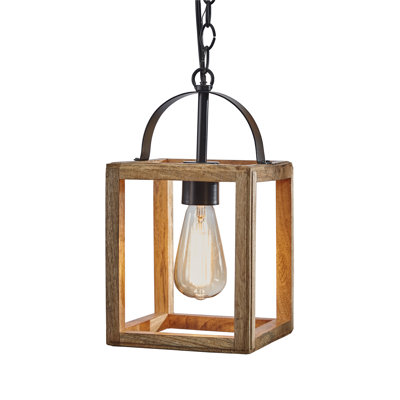 Luminaire suspendu carré à 1 lumière Taona