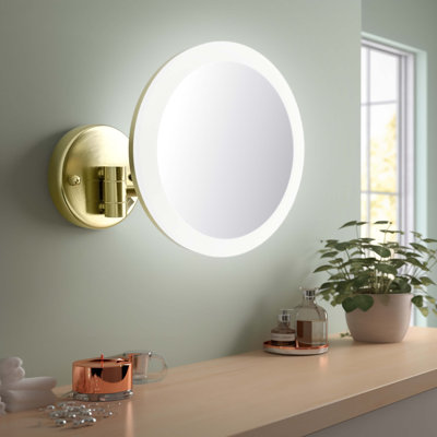 Miroir de maquillage circulaire 