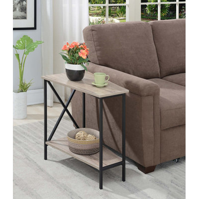 Adreauna 23.75'' Wedge End Table with Storage