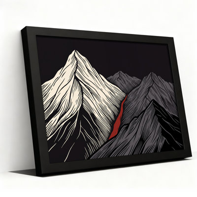 Art mural sur toile noir et blanc