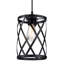 Luminaire suspendu cylindrique simple à 1 lumière Gingerich-89057545