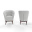 Chaise d'appoint rembourrée 1pc Modern Elegance