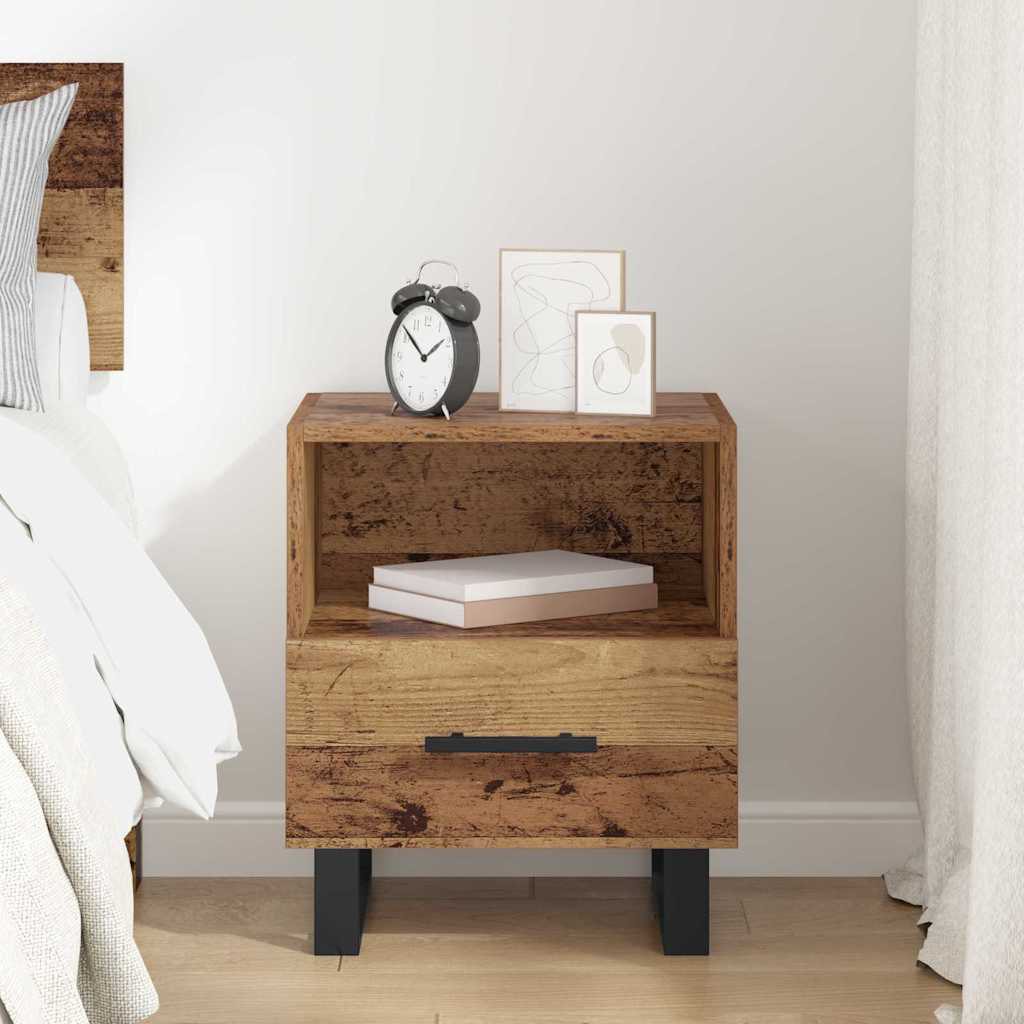 40cm W Manufactured Wood Bedside Table