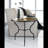 Glass Top End Table
