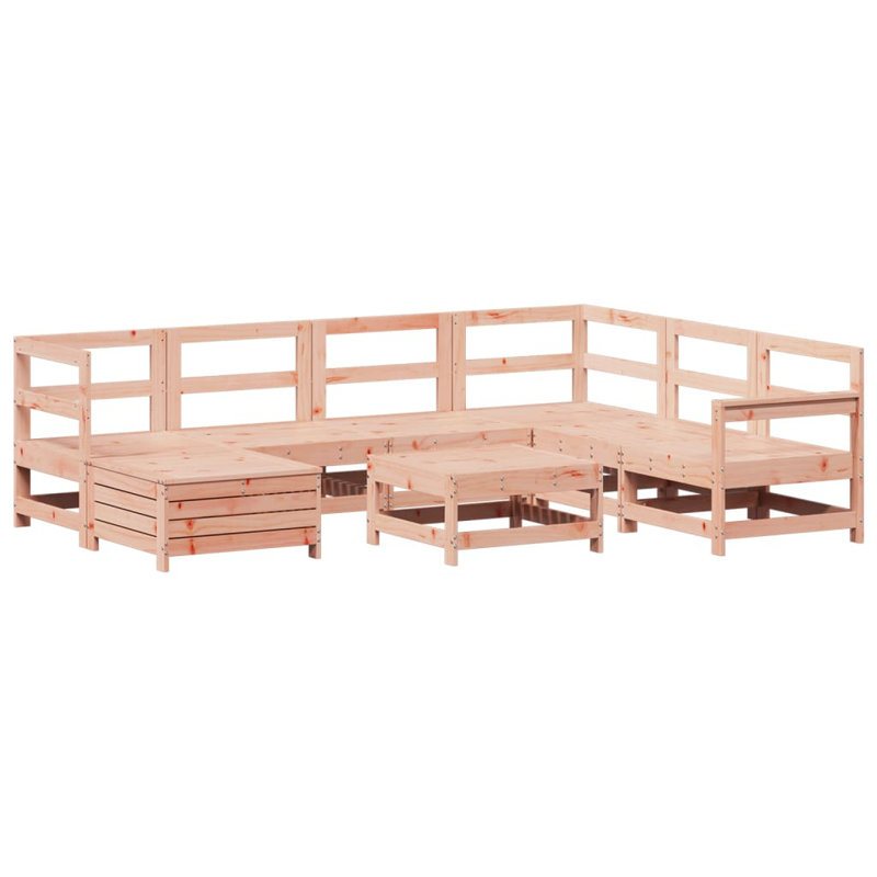 Wicker 6 - Person Garden Lounge Set