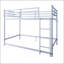 Bunk Bed with Ladder and high Guardrail Metal Bunk Bed, Storage Space, Noise Free,Twin Over Twin Size,WHITE