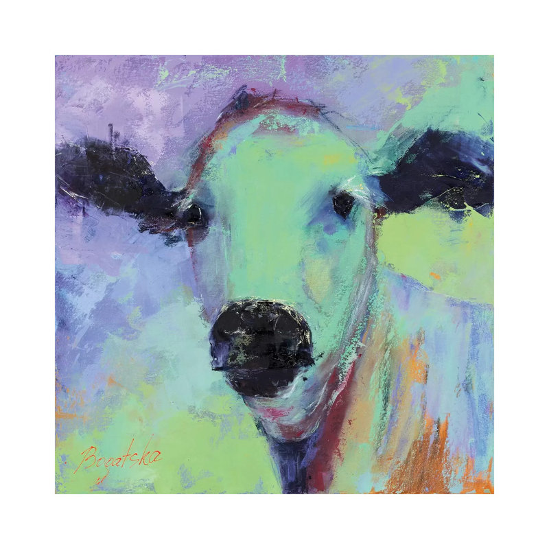 Bos Taurus 1 Piece Painting on Canvas, 66.04cm H x 66.04cm W x 1.91cm D, Wrapped Canvas