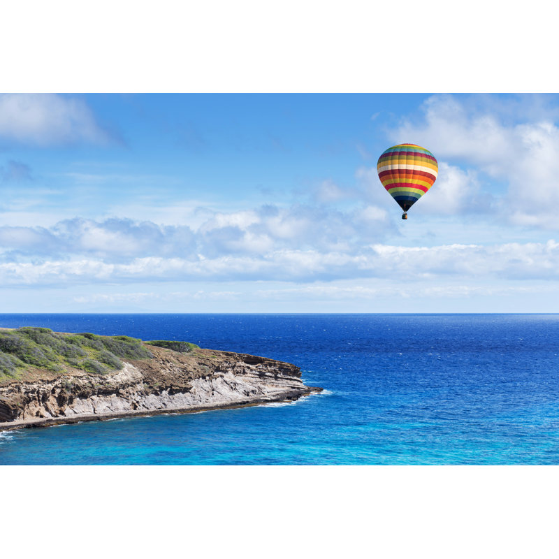 Bourg Hot Air Balloon Over Cape by Littlestocker - Wrapped Canvas Print, 20cm H x 30cm W x 3.8cm D