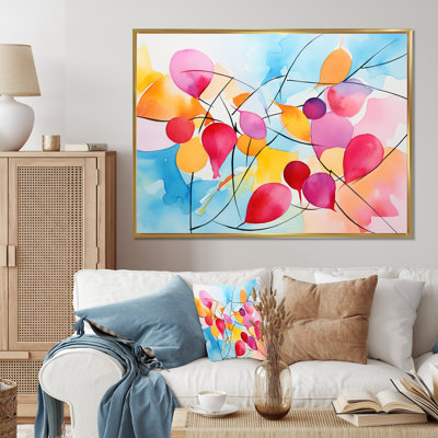 «Pastel Color Geometric Ink Collage V», art mural géométrique