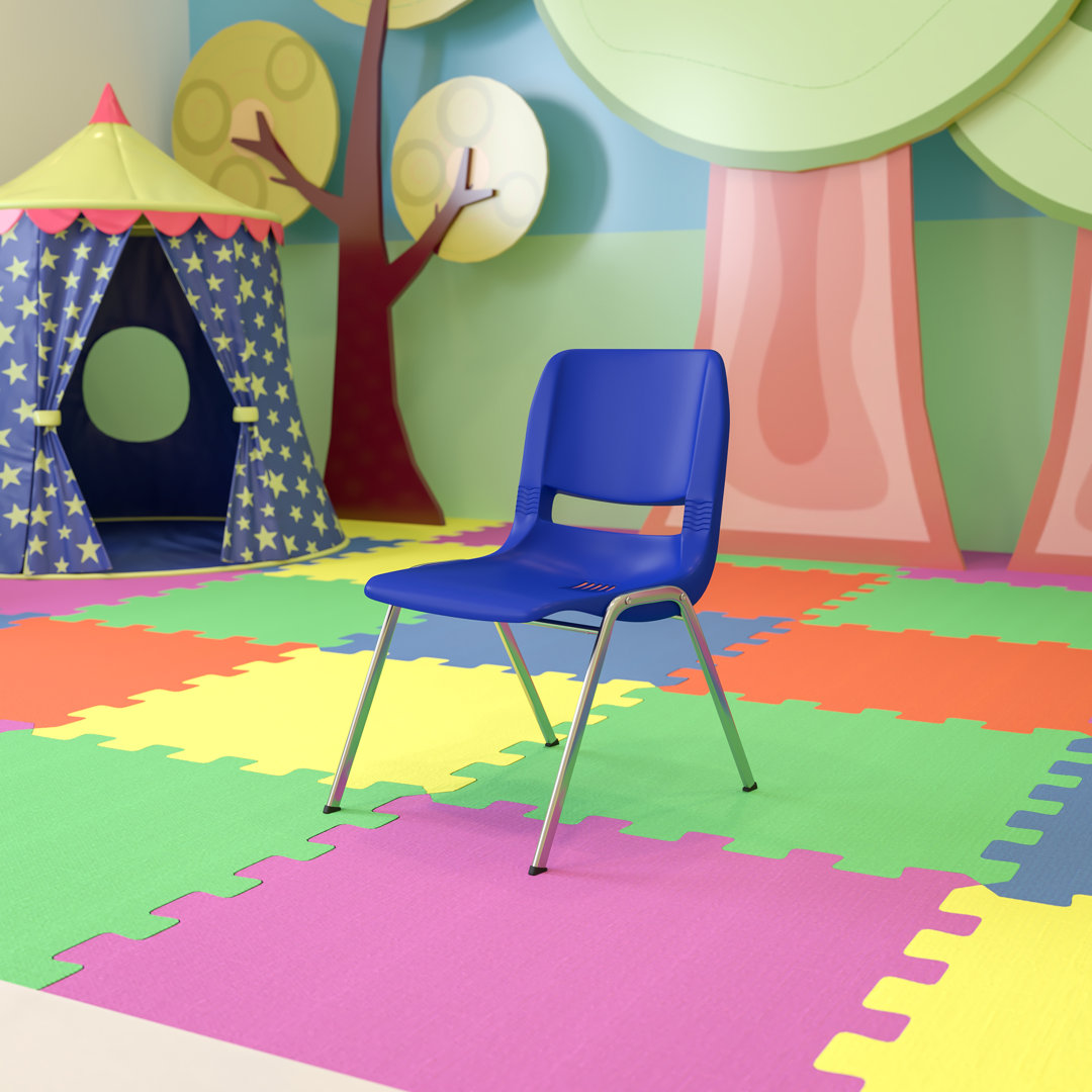 HERCULES Series 440 lb. Capacity Kid's Ergonomic Shell Stack Chair with 14" Seat Height Flash Furniture Seat 