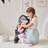 Teamson Kids Pin Up Confetti Doll Jogging Stroller with Retractable Canopy, Foldable Design & Storage Basket for 18" Dolls