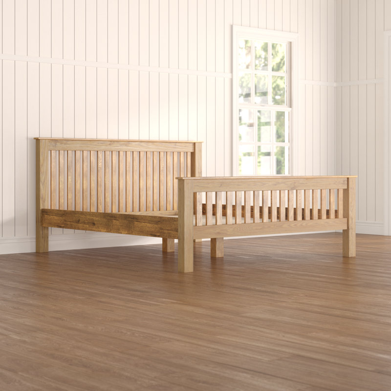 Marley Bed, Kingsize (5'), White Oak