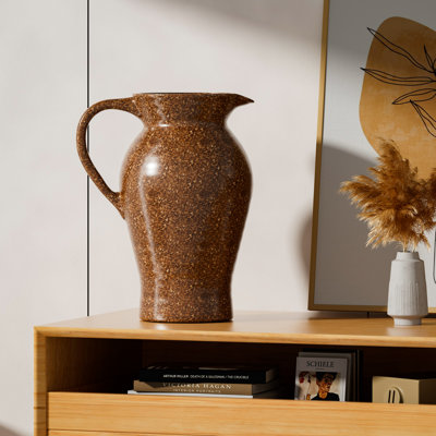 Ceramic Table Vase Dark Brown